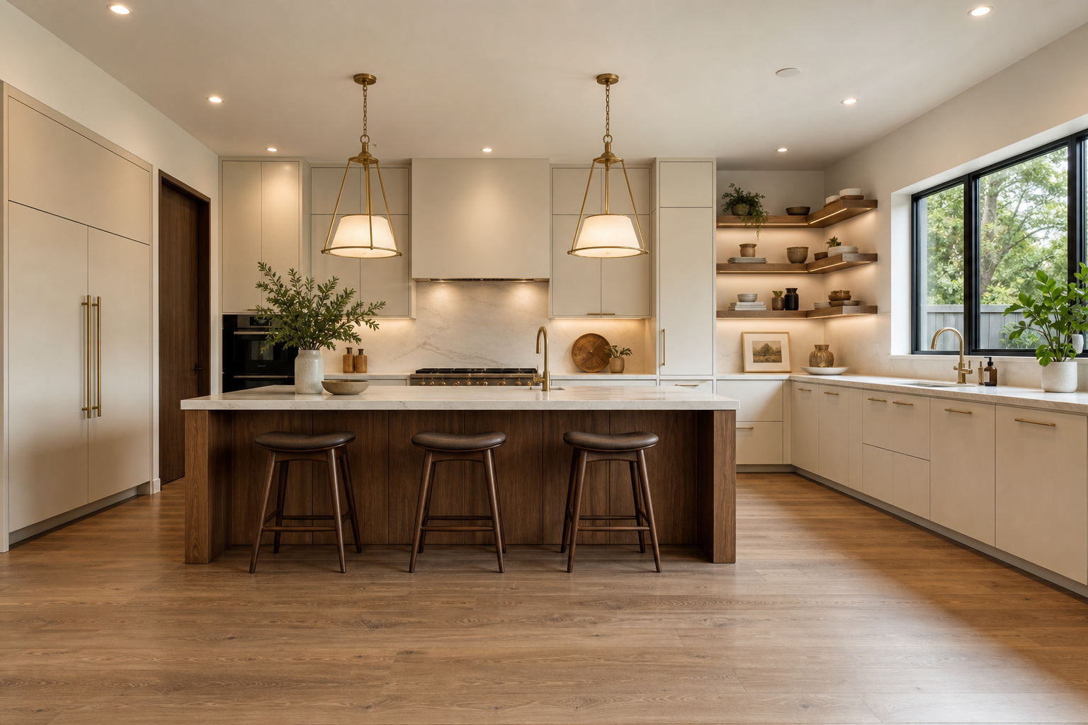 The same kitchen after a clean bespoke renovation